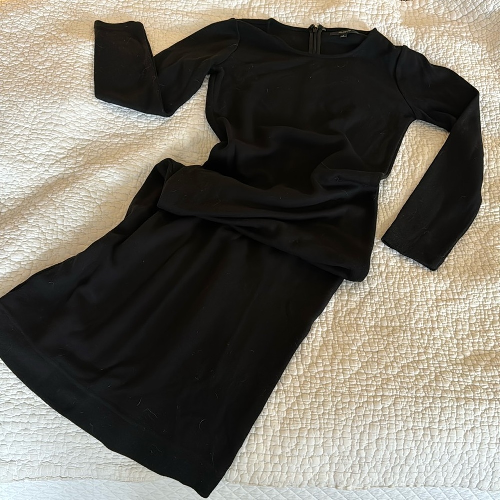 Madewell size 0 long black knit dress